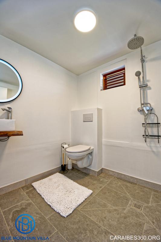 Location villa Martinique Le Carbet - Salle de douche 1 du bas